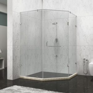 Cera Solitude R Pentagon Shape Shower Partition - 1950x2801-3000 mm