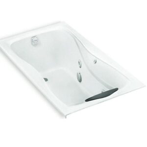 Hourglass Series White Drop In Acrylic Whirlpool White Bathtub