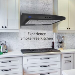 Straight Line Kitchen Chimney Push Button Baffle filters