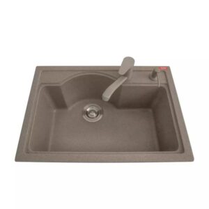 Natural Quartz Single Bowl Sink - 650 x 450 x 220 mm