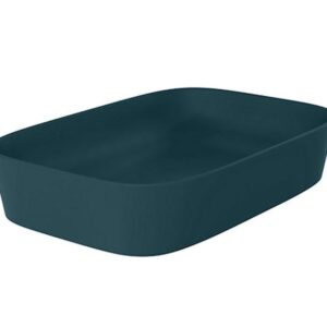 Edge Vessel Basin Without Faucet Hole In Peacock