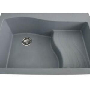 Natural Quartz Single Bowl Sink - 838 x 559 mm
