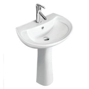 Hindware Tango Full Pedestal Basin - 580x435x825 mm