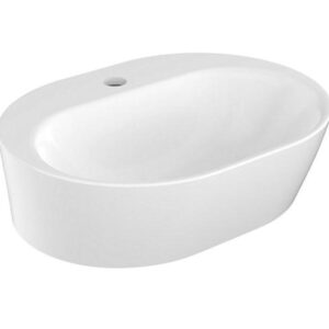 Span Series White Round Vessel Basin