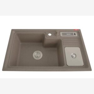 Natural Quartz Designer Series GREY Matt Finish Kitchen Sink