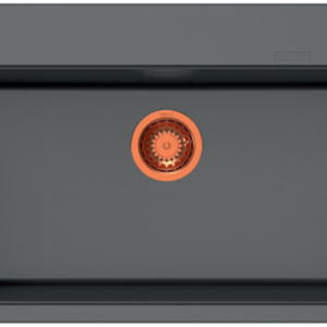 Quartz  Carysil Workstation Series Waltz Deep Black Finish (With Rose Gold Accessories) Fully Loaded Single Bowl Sink