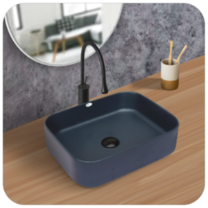 Brizzio Marine Blue Matt Designer Wash Basin