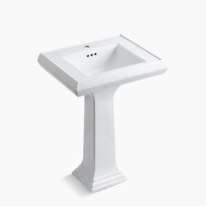 Memoirs Series White Pedestal Lavatory With Single Faucet Hole