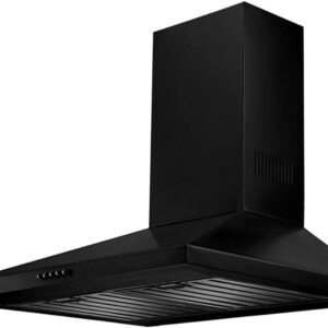 Padmini Ace 60 Kitchen Chimney Ace Black (60 cm, 1050 m /hr, Baffle Filter, Black)