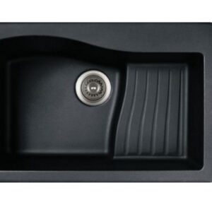 Carysil D 100 Swan New Ascend Series 860x500 mm Granite Finish Single Bowl Quartz Sink
