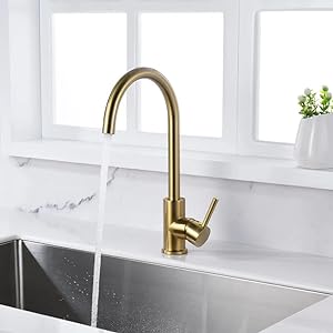 RO 360° Rotatable RO Tap Brushed Gold