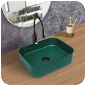 Brizzio 143 Green Matt Finish Wash Basin