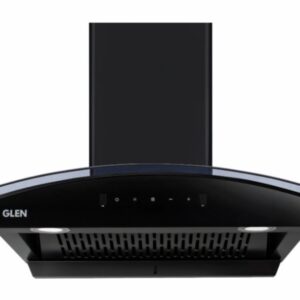 Auto Clean Curved Glass Filter less Kitchen Chimney with Motion Sensor 60cm, 1200 m3/h (6060 BL AC)
