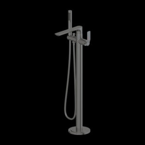 Graphite Grey Free Standing Bath Mixer with Hand Shower AQUANT