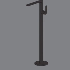 Matt Black Floor Mounted Basin Mixer AQUNAT