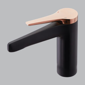 Basin Mixer - Short Body (Matt Black + Rose Gold) AQUANT