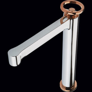 Basin Mixer - Tall Body (Rose Gold + Chrome) AQUANT