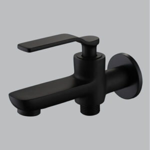 Brass 2-Way Bib Tap (Matt Black) AQUANT