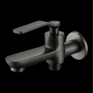 Brass 2-Way Bib Tap (Matt Grey) AQUANT
