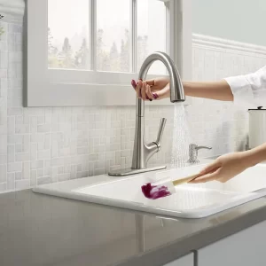 KOHLER MALLECO TOUCHLESS PULL DOWN KITCHEN FAUCET IN VIBRANT STAINLESS FINISH