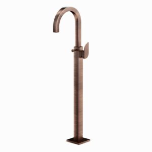 EXPOSED PARTS OF FLOOR MOUNTED SINGLE LEVER BATH MIXER - ANTIQUE COPPER Jaquar