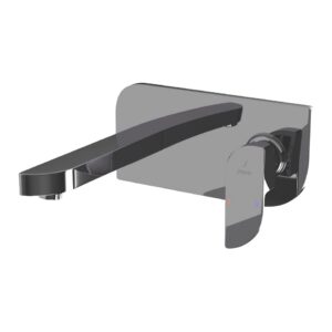 EXPOSED PART KIT OF SINGLE LEVER BASIN MIXER WALL MOUNTED - BLACK CHROME JAQUAR