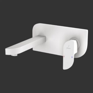 EXPOSED PART KIT OF SINGLE LEVER BASIN MIXER WALL MOUNTED - WHITE MATT JAQUAR