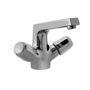 CENTRAL HOLE BASIN MIXER WITHOUT POPUP WASTE SYSTEM