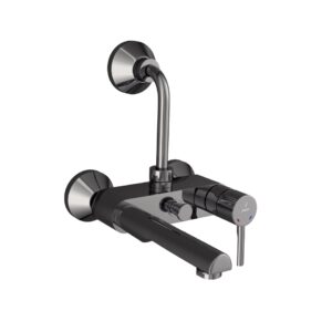 SINGLE LEVER WALL MIXER - BLACK CHROME