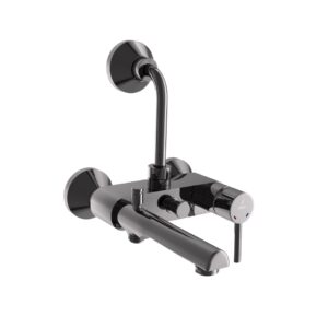 SINGLE LEVER WALL MIXER 3-IN-1 SYSTEM - BLACK CHROME JAQUAR