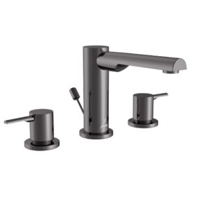3-HOLE BASIN MIXER - BLACK CHROME JAQUAR