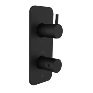 AQUAMAX EXPOSED PART KIT OF THERMOSTATIC SHOWER MIXER - BLACK MATT Jaquar