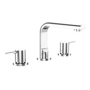 3-HOLE BASIN MIXER ROUND SPOUT - CHROME JAQUAR