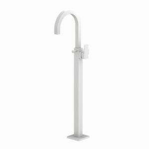 EXPOSED PARTS OF FLOOR MOUNTED SINGLE LEVER BATH MIXER - WHITE MATT JAQUAR