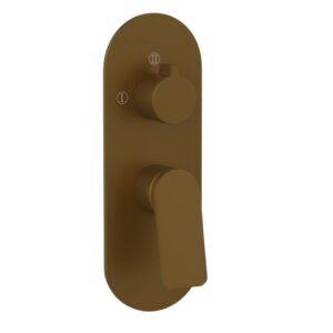 AQUAMAX EXPOSED PART KIT OF SINGLE LEVER SHOWER MIXER WITH 3-WAY DIVERTER - GOLD MATT PVD