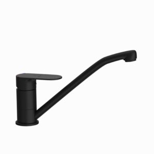 SINGLE LEVER SINK MIXER WITH SWINGING SPOUT - BLACK MATT JAQUAR