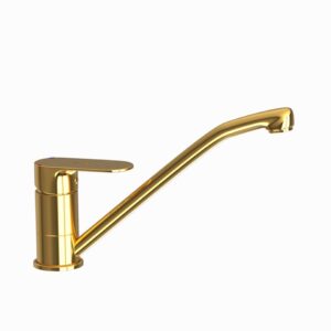 SINGLE LEVER SINK MIXER WITH SWINGING SPOUT - AURIC GOLD JAQUAR