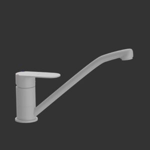 SINGLE LEVER SINK MIXER WITH SWINGING SPOUT - WHITE MATT JAQUAR