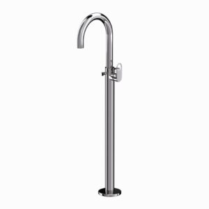 EXPOSED PARTS OF FLOOR MOUNTED SINGLE LEVER BATH MIXER - BLACK CHROME Jaquar