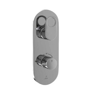 THERMOSTATIC SHOWER MIXER - BLACK CHROME JAQUAR