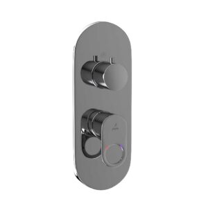 AQUAMAX SINGLE LEVER SHOWER MIXER - BLACK CHROME JAQUAR