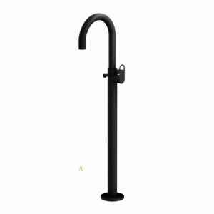 EXPOSED PARTS OF FLOOR MOUNTED SINGLE LEVER BATH MIXER - BLACK MATT Jaquar