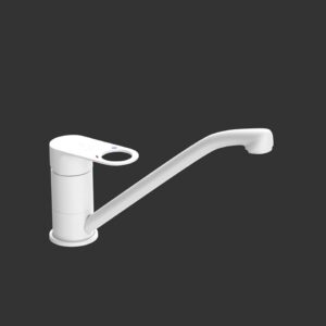 SINGLE LEVER SINK MIXER - WHITE MATT JAQUAR