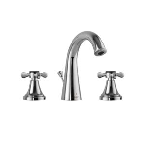 3-HOLE BASIN MIXER WITH POPUP WASTE SYSTEM - CHROME