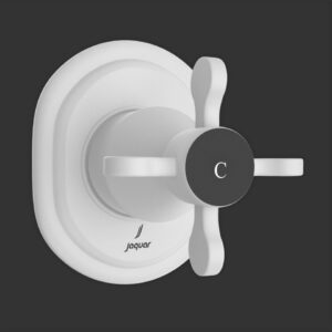 EXPOSED PART KIT OF CONCEALED STOP COCK - WHITE MATT JAQUAR