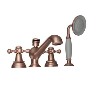 4-HOLE BATH TUB MIXER - ANTIQUE COPPER Jaquar