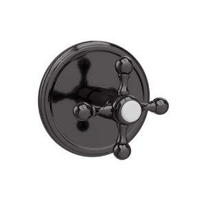 4-WAY DIVERTER FOR CONCEALED FITTING - BLACK CHROME JAQUAR