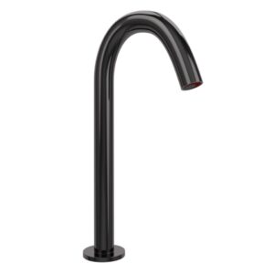 BLUSH TALL BOY DECK MOUNTED SENSOR FAUCET- BLACK CHROME