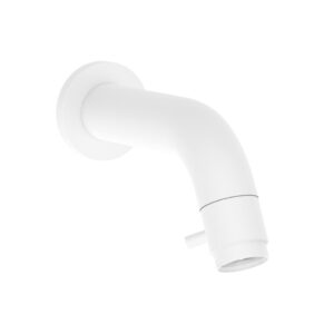 SPOUT OPERATED BIB TAP - WHITE MATT JAQUAR