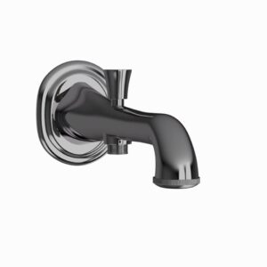 BATH TUB SPOUT WITH BUTTON ATTACHMENT - BLACK CHROME Jaquar